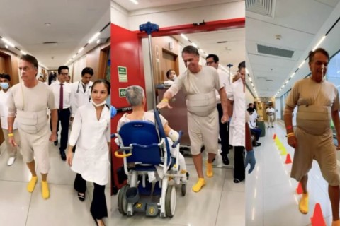 Jair Bolsonaro se exercita e segue rotina de cuidados